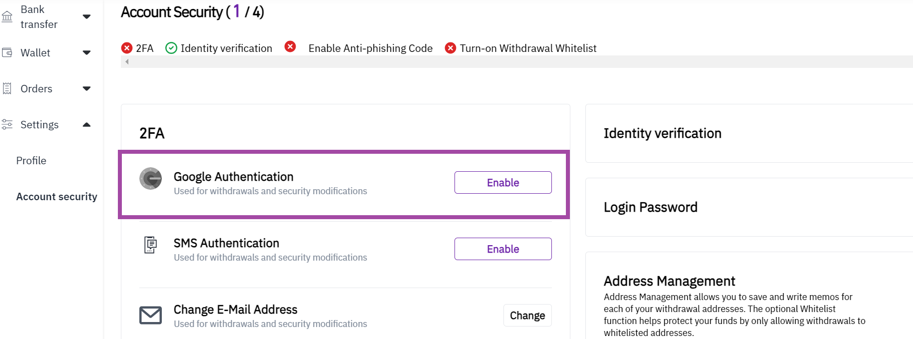 Two-factor authentication (2FA) and how to enable it – X-Meta Support ...